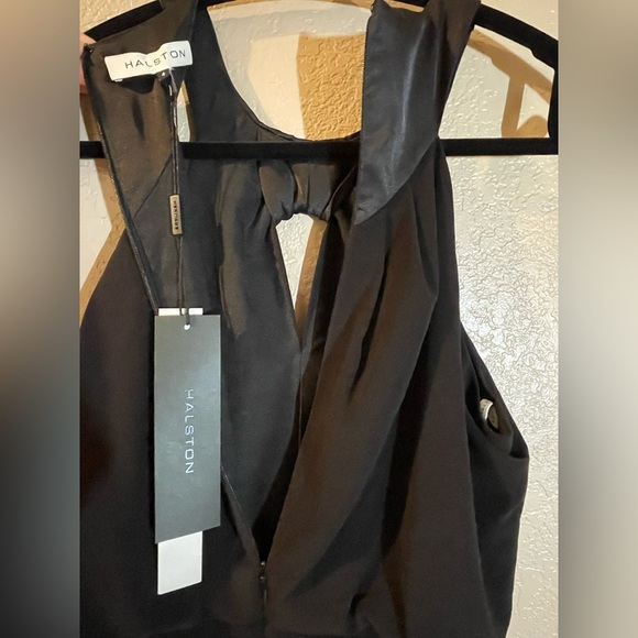 Halston Heritage NWT Halter Black Dress - Picture 8 of 8
